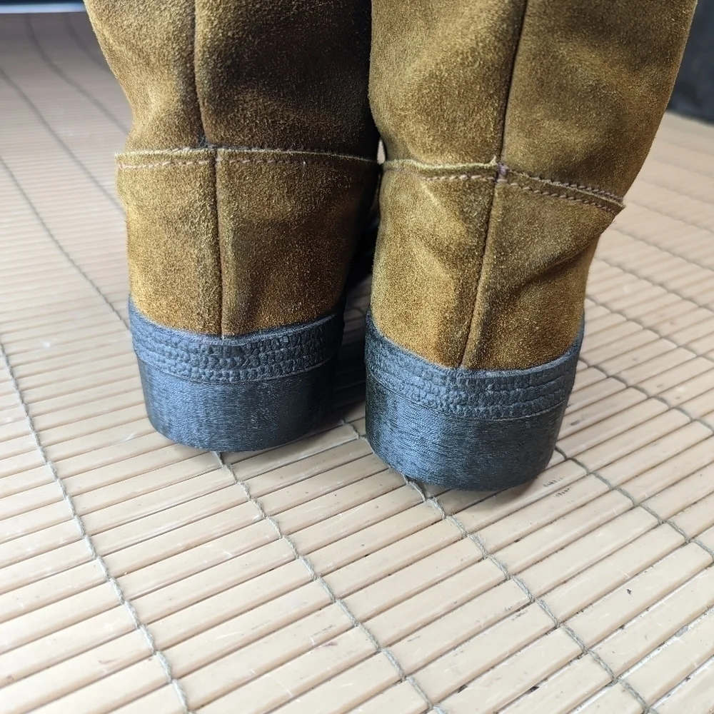ST. MORITZ Rally Vintage Brown Women's Size  8M. Men's sz 7.  Leather. Handmade